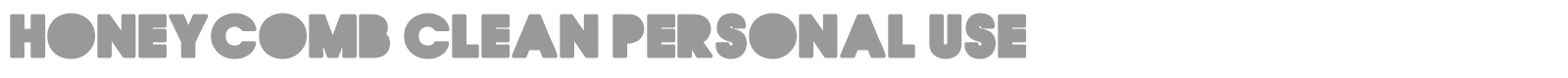 Honeycomb Big font preview